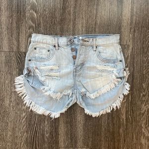 One Teaspoon Bandit Denim Shorts